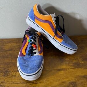Vans old skool retro Colorful Low-Top Sneakers women’s size 6.5